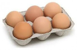 Brown Eggs-Half  Dozen (6 Eggs)-Half  Dozen (6 Eggs)